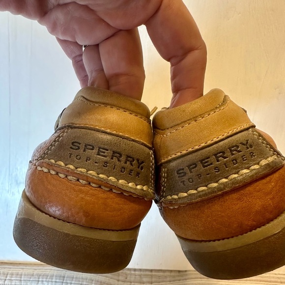 Sperry Top-Sider Men’s Boat Shoes Size 12M Brown Leather Moc Toe NonMarking Sole - Picture 5 of 7